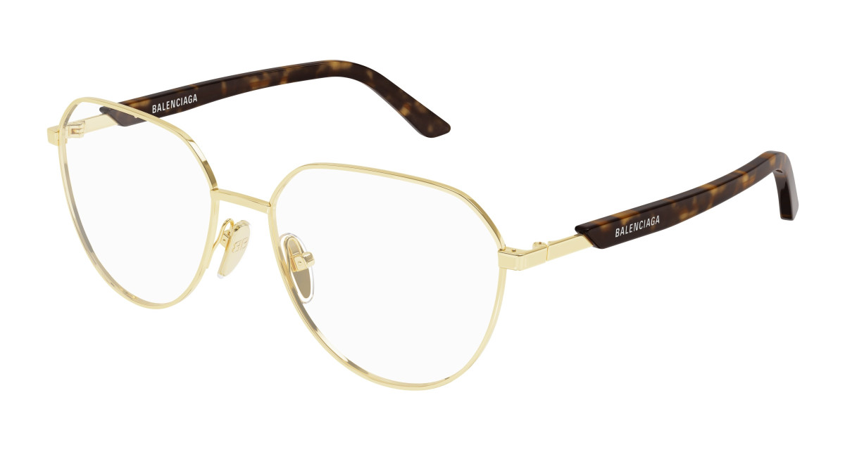 Lunettes de Vue Balenciaga BB0249O 002 Or