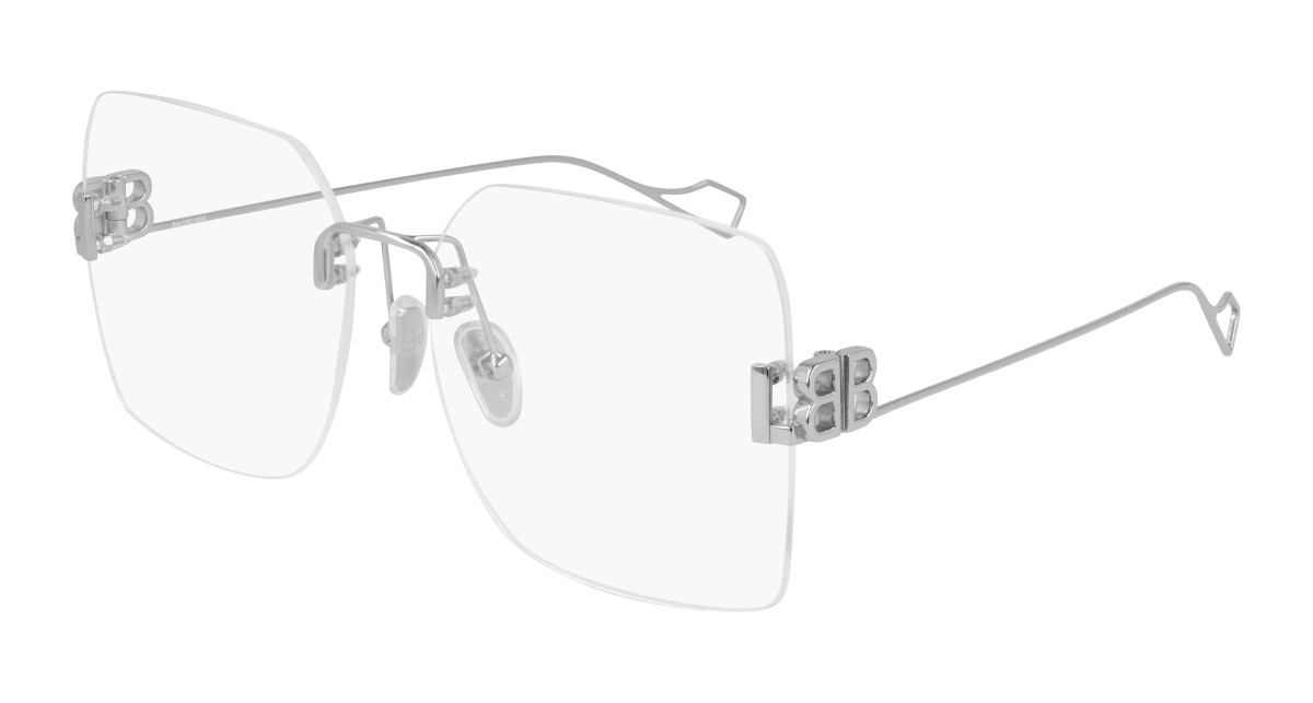 Lunettes de Vue Balenciaga BB0113O 002 Argent