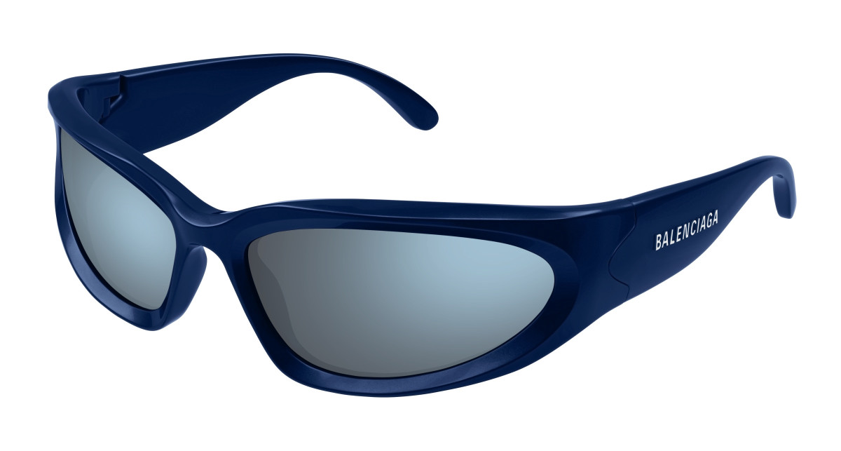 Lunettes de Soleil Balenciaga BB0157S 009 Bleu