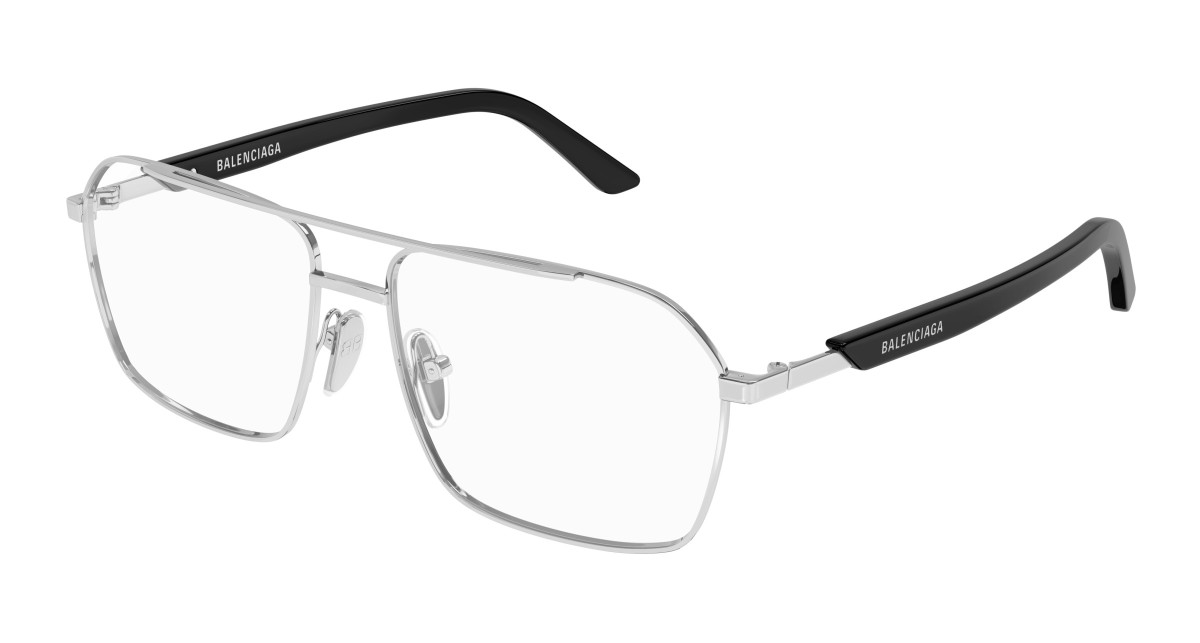 Lunettes de Vue Balenciaga BB0248O 001 Argent